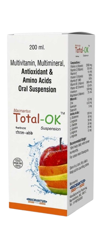 Arya Pharma Baddi | Total-OK nutraceutical product | Nutraceutical manufacturer in India
