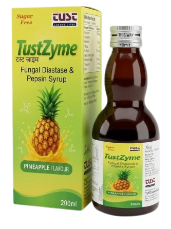 Arya Pharma Baddi | Tustzyme digestive enzyme nutraceutical product | Pharma manufacturing Baddi